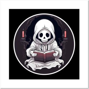 Grim Reaper Book Lover Posters and Art